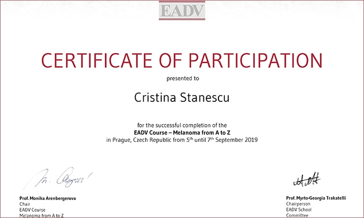 EADV Course - Melanoma from A to Z Praga 2019